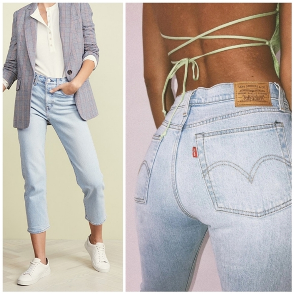 Levi's Wedgie Straight Leg Jeans in Dibs - Picture 6 of 7